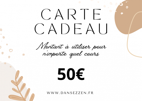 Bon cadeau 🎁 50€